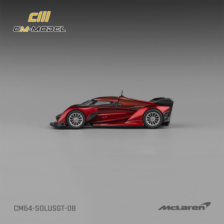 [Preorder] CM Model 1:64 McLaren SolusGT Metallic Red with Gold