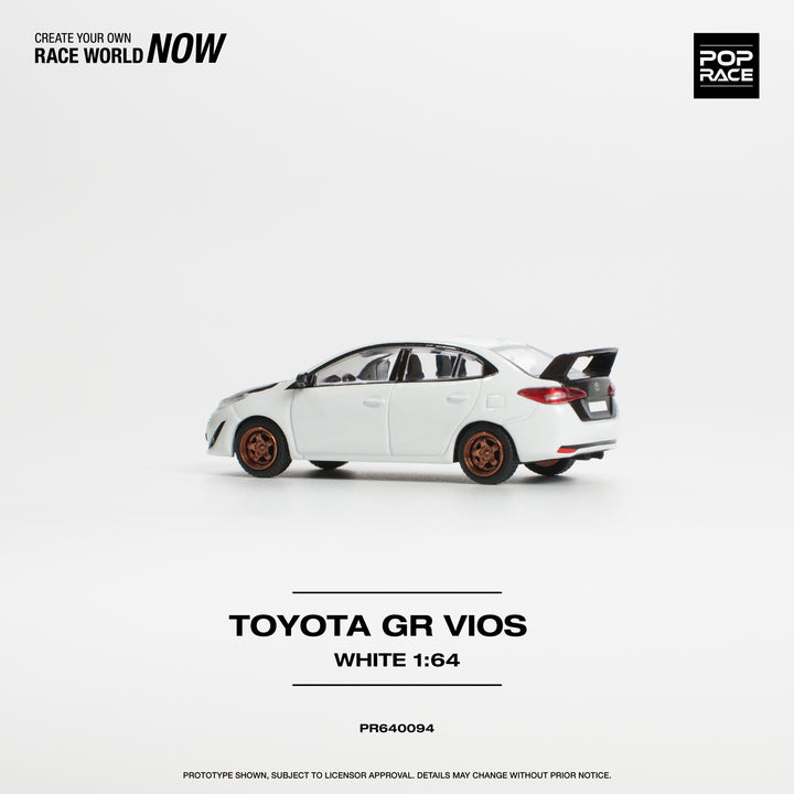 POPRACE 1:64 GR VIOS - WHITE PR640094