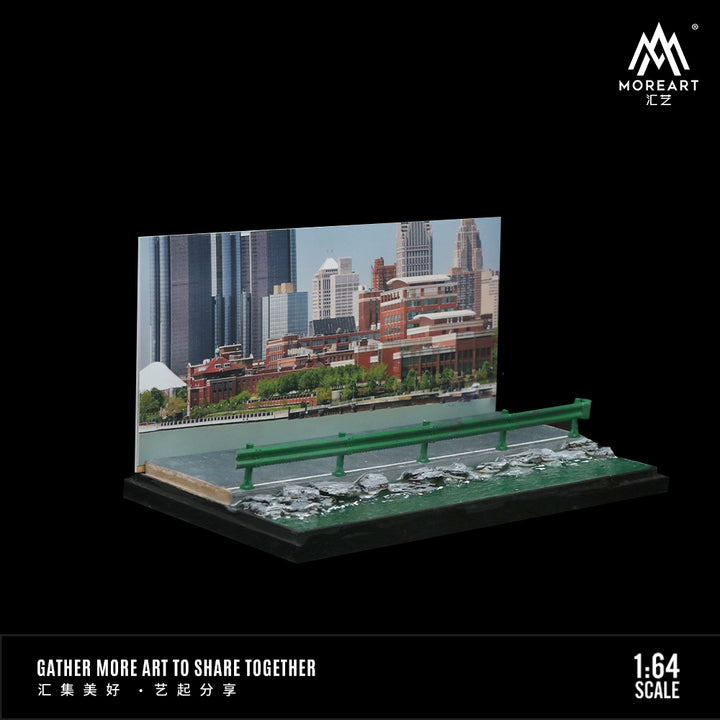 [Preorder] MoreArt 1:64 City Riverside Street Scene Model