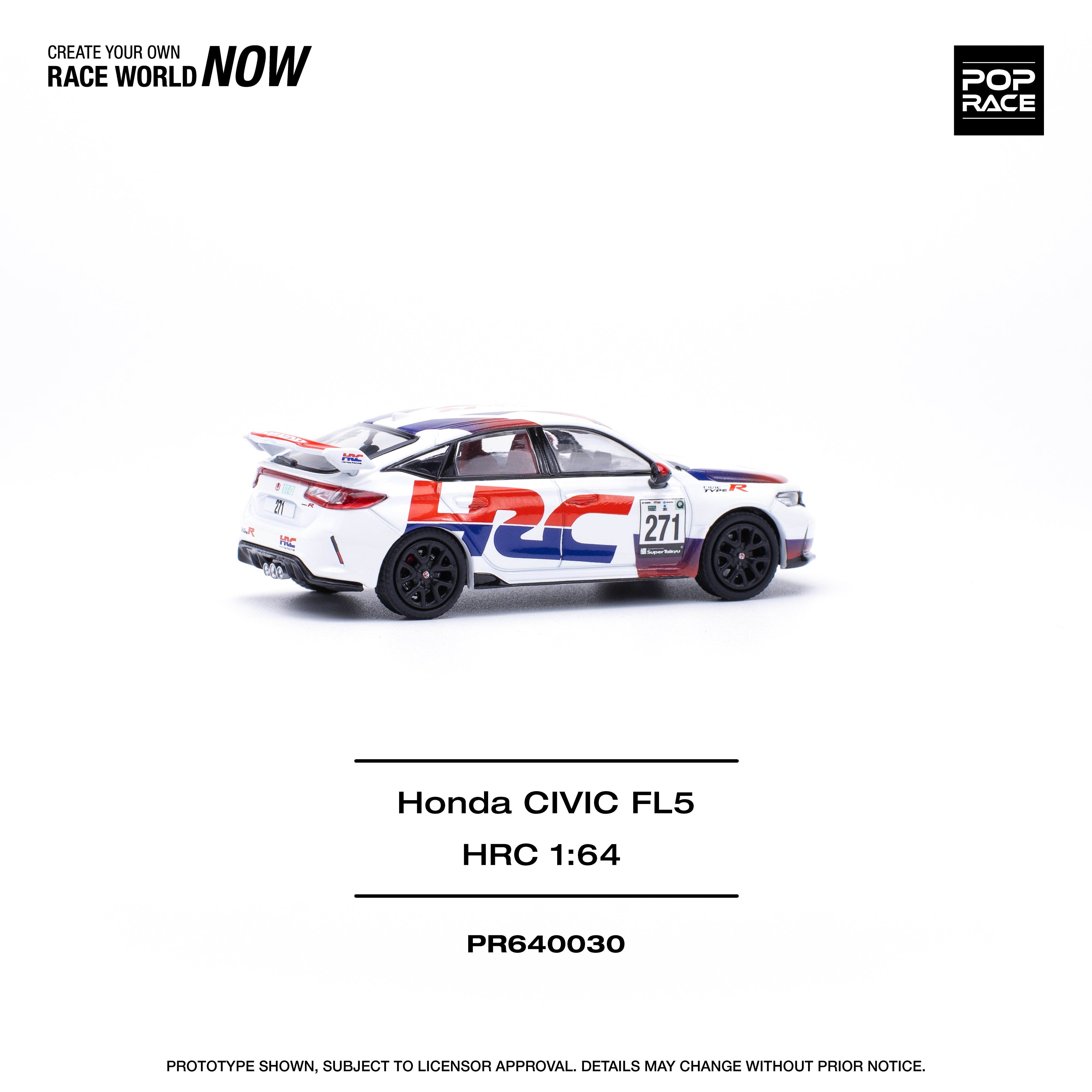 POPRACE 1:64 HONDA CIVIC TYPE-R (FL5) TCR - HRC PR640030 – Horizon