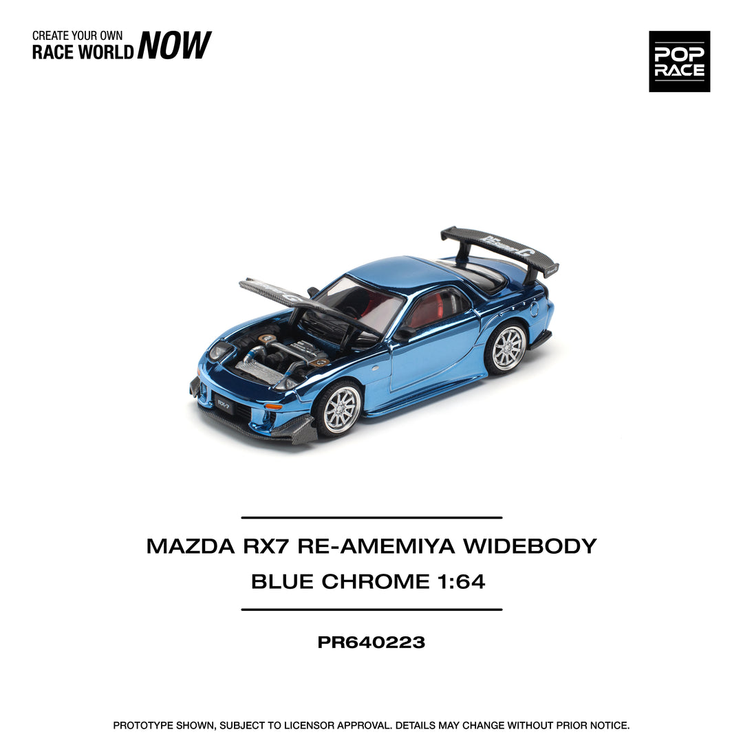 [Preorder] POPRACE 1:64 MAZDA RX7 RE-AMEMIYA WIDEBODY PR640223