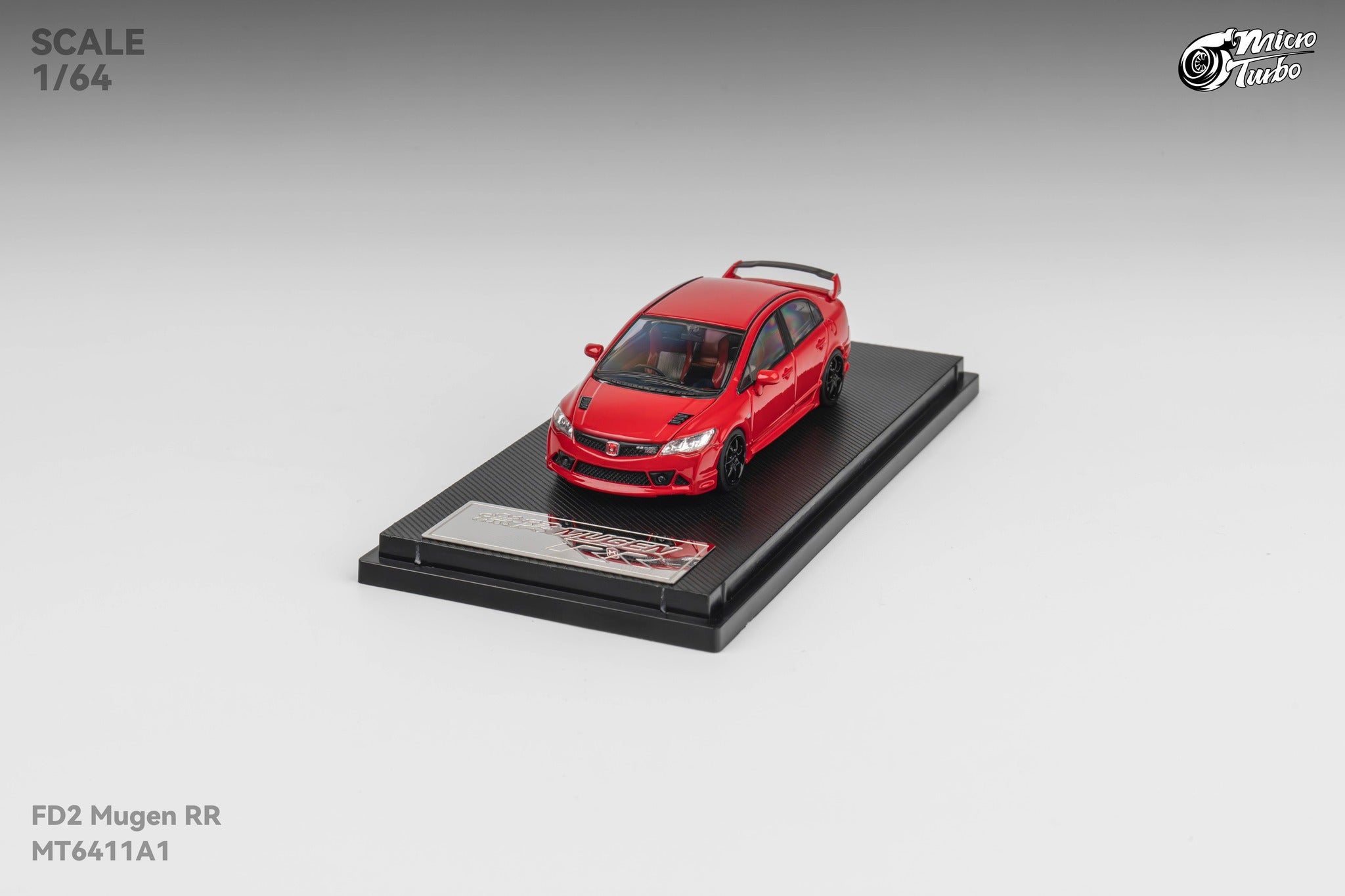 Microturbo 1:64 Custom Honda Civic Type R FD2 MUGEN RR - Red