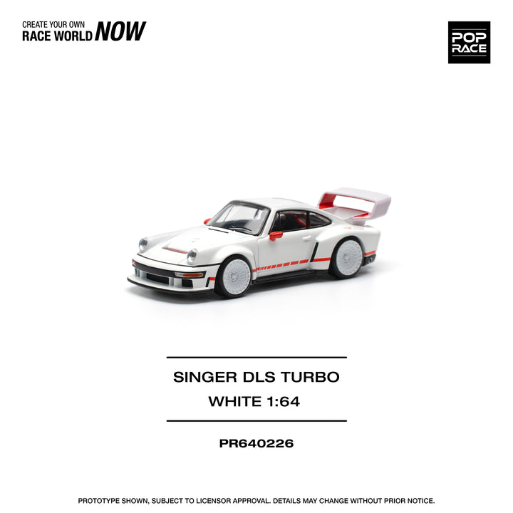 [Preorder] POPRACE 1:64 SINGER DLS TURBO (TRACK) - WHITE PR640226