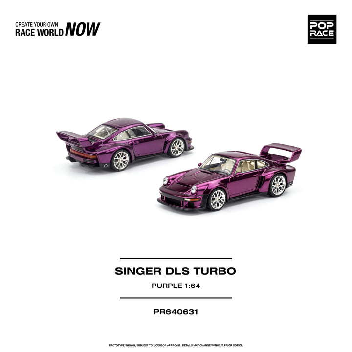 [Preorder] POPRACE 1:64 Porsche SINGER DLS TURBO PURPLE PR640631