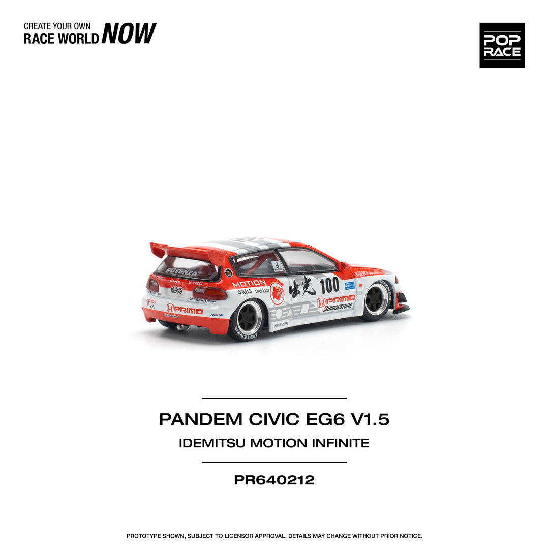 [Preorder] POPRACE 1:64 PANDEM CIVIC EG6 v1.5 IDEMITSU MOTION INFINITE