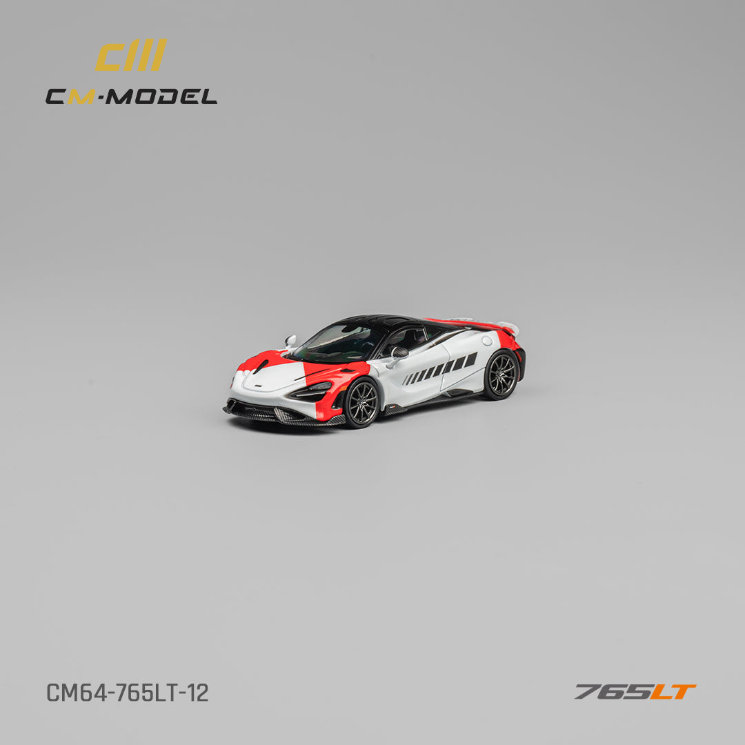 CM Model 1:64 Mclaren 765LT Red/ White CM64-765LT-12 – Horizon Diecast