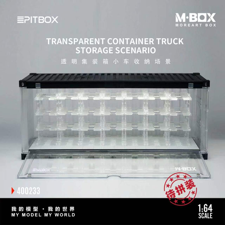[Preorder] MBOX 1:64 TRANSPARENT CONTAINER TRUCK STORAGE SCENARIO MB400233