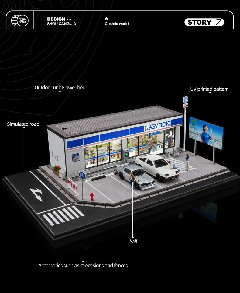 [Preorder] SHOU CANG JIA 1:64 Lawson Convenience Store (Large) SCENE SCJ-82045-A
