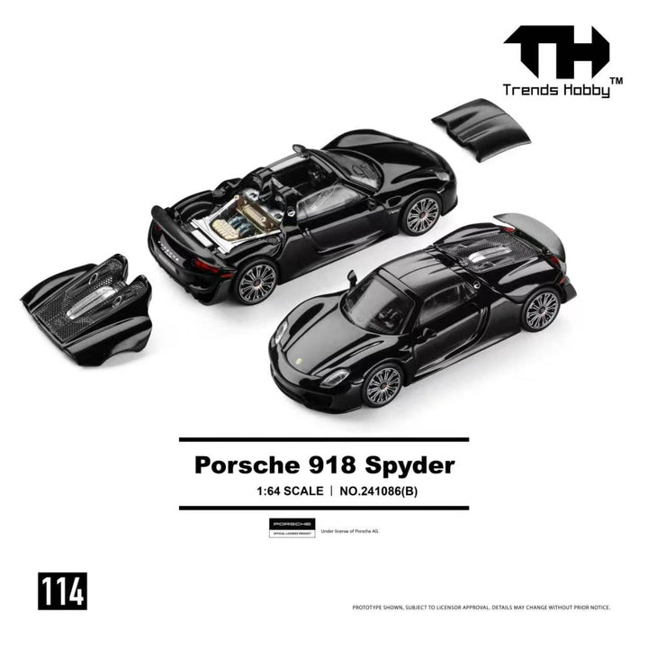 [Preorder] Trends Hobby 1:64 Porsche 918 Spyder (2 Colours) 241086(A)/241086(B)
