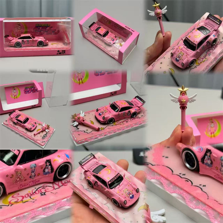[Preorder] ZJWJ Model 1:64 Porsche Rauh-Welt RWB964 Widebody Modified Version Sailor Moon