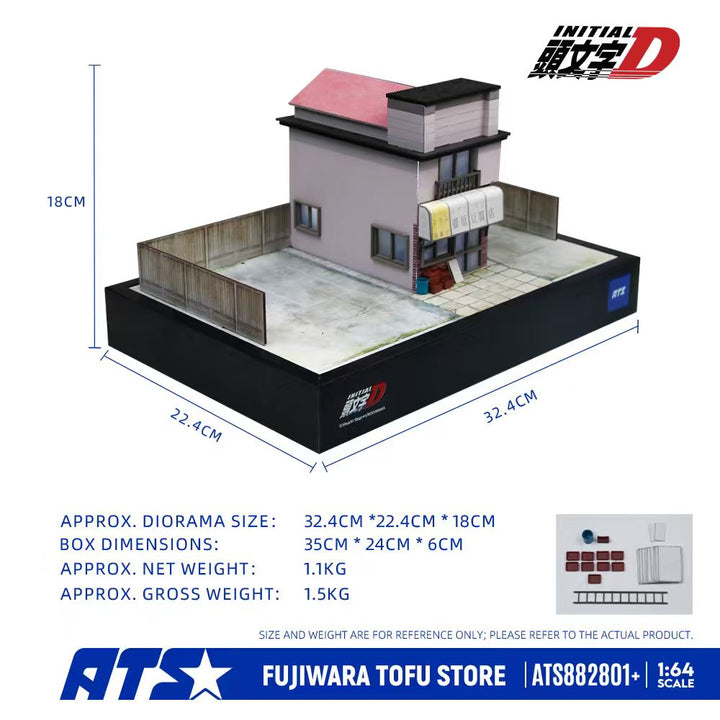 [Preorder] ATS 1:64 INITIAL D MANGA VERSION FUJIWARA TOFU SHOP DIORAMA ATS882801 (2 Verisons)