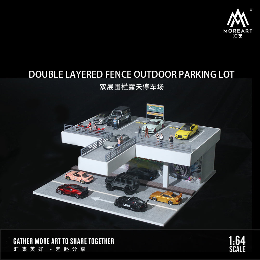 [Preorder] MoreArt 1:64 Double Layered Fence Outdoor Parking lot