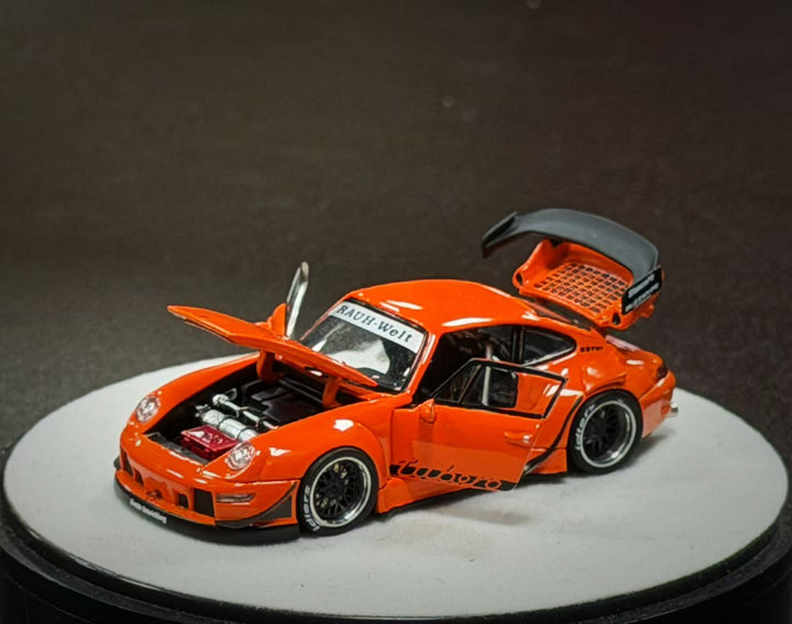 [Preorder] PGM 1:64 Porsche RWB 993 Thermal Orange PGM-640315 (2 Versions)