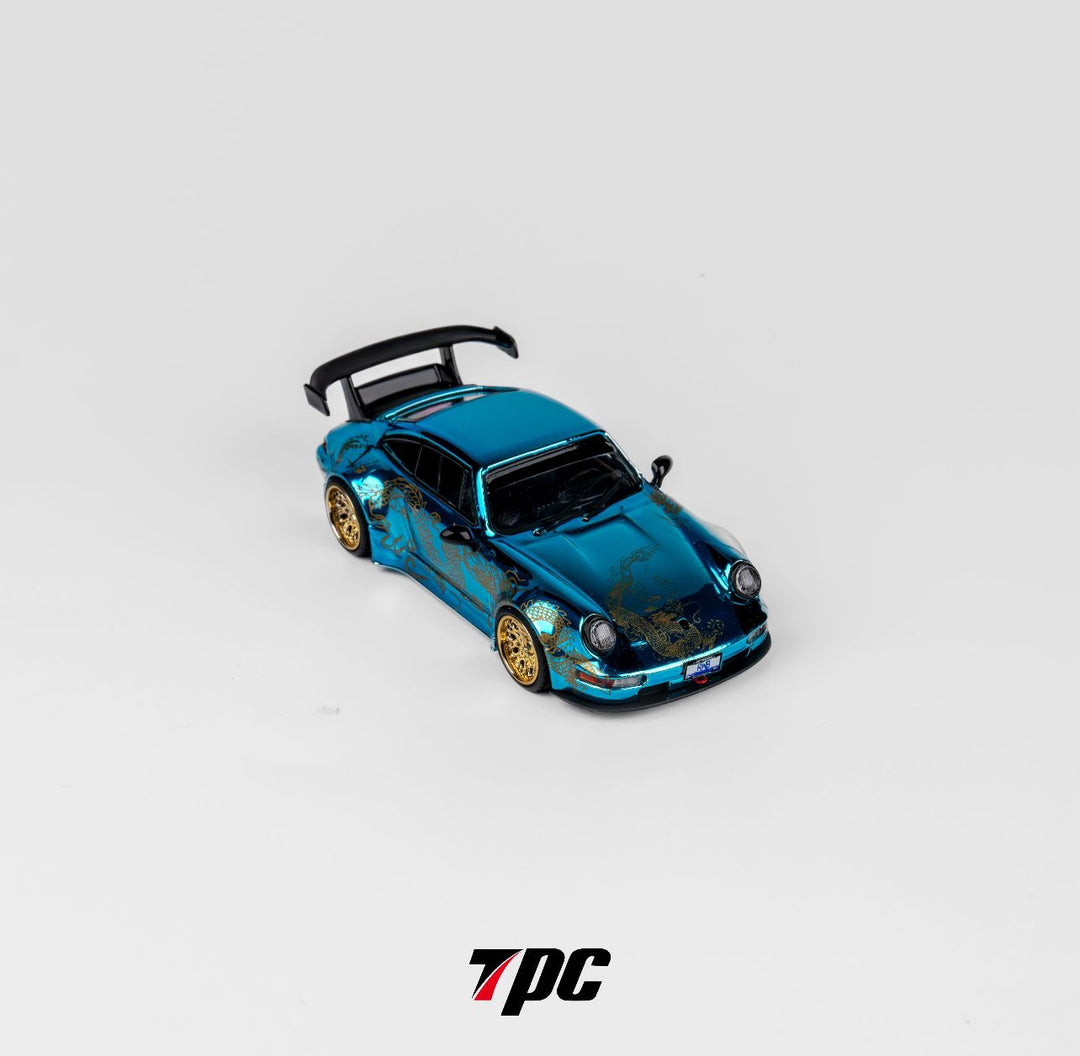 [Preorder] TPC 1:64 Porsche RWB964 Chrome Blue/ Transparent Blue (2 Colours)