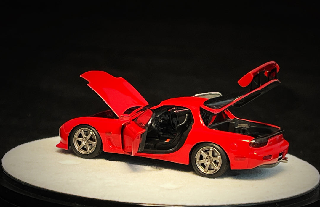 [Preorder] PGM 1:64 Mazda RX7 Red Color (2 Versions)