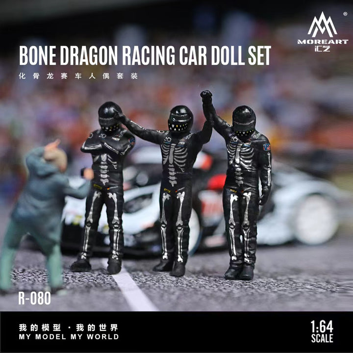 [Preorder] MoreArt 1:64 BONE DRAGON RACING CAR DOLL SET MO223080