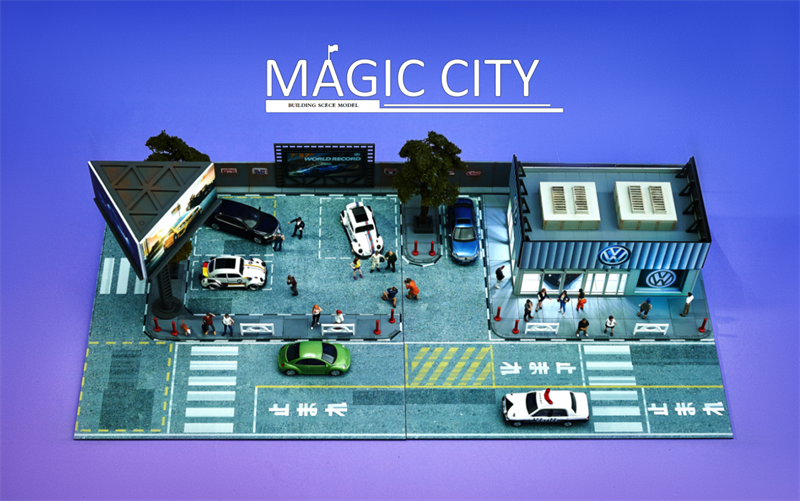 Magic City 1:64 Diorama Volkswagen Showroom 110063