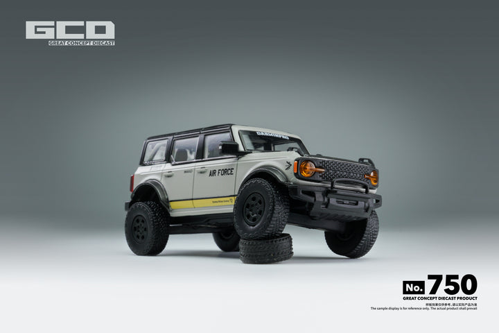 [Preorder] GCD 1:64 Ford Bronco DarwinPRO AIR FORCE GREY (LHD) KS-022-750