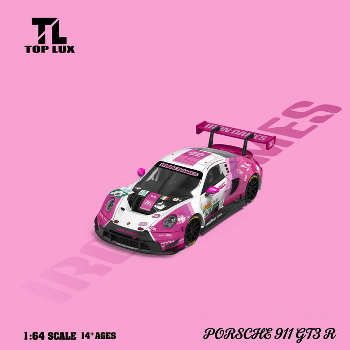 [Preorder] TOP LUX 1:64 911 GT3 R Iron Dames Pink White TL64006