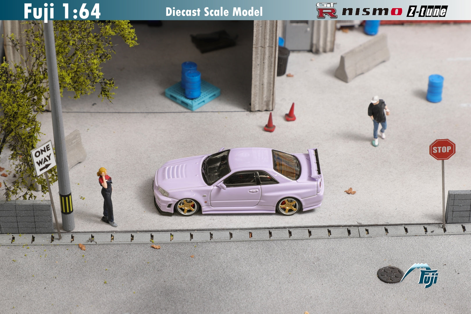 Fuji 1:64 Nissan Skyline GT-R R34 Nismo Z-Tune Light Lavender