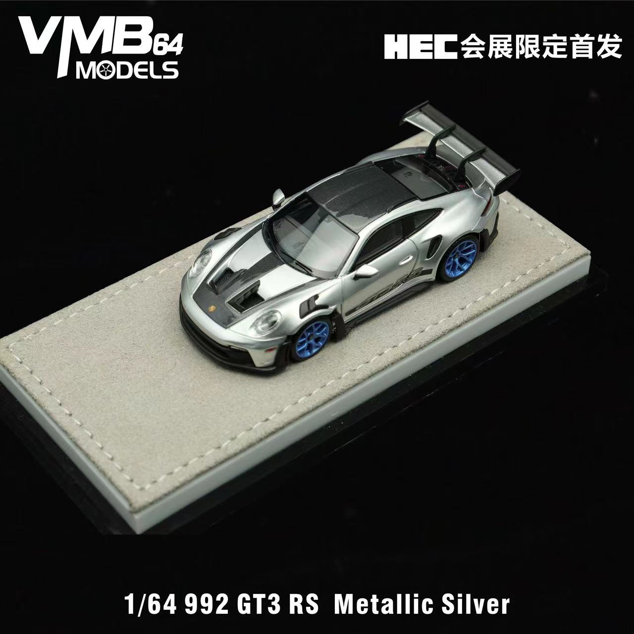 Preorder] VMB 1:64 992 GT3 RS Metallic Silver – Horizon Diecast