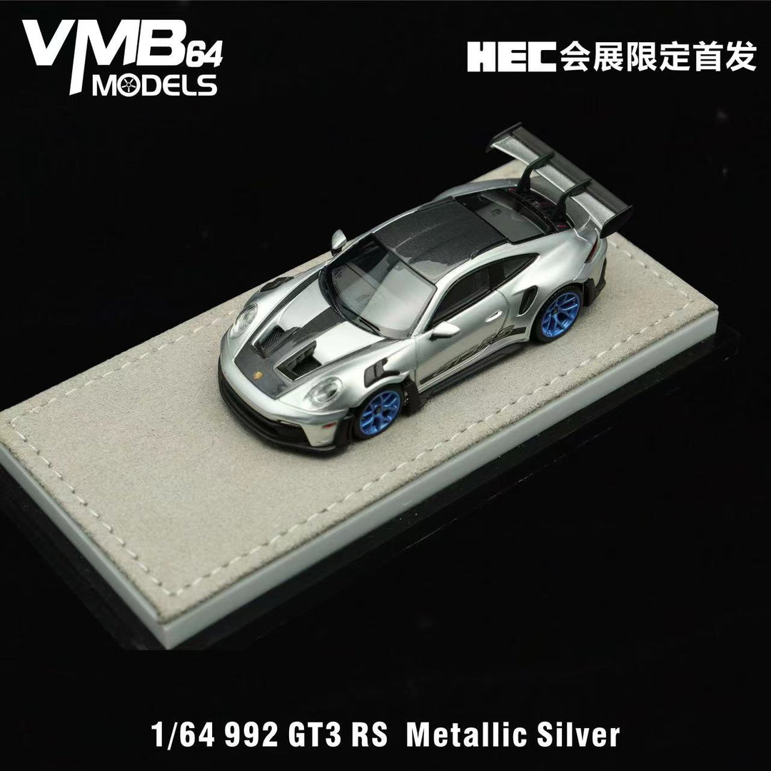 [Preorder] VMB 1:64 992 GT3 RS Metallic Silver