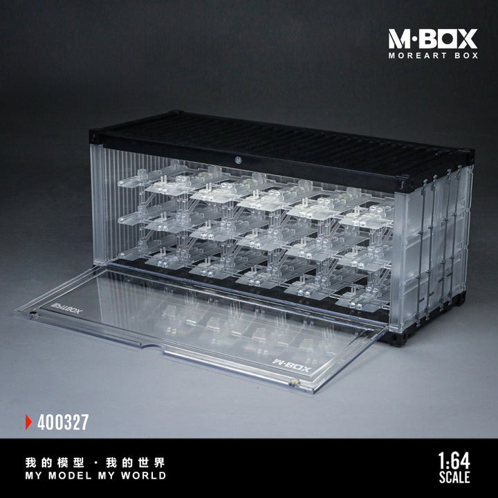 [Preorder] MBOX x PITBOX 1:64 TRANSPARENT THREE-DIMENSIONALPARKING RACK SCENE MB400327