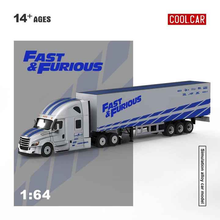 [Preorder] Cool Car 1:64 Freightliner "Fast &amp; Furious" Livery Truck CC800117