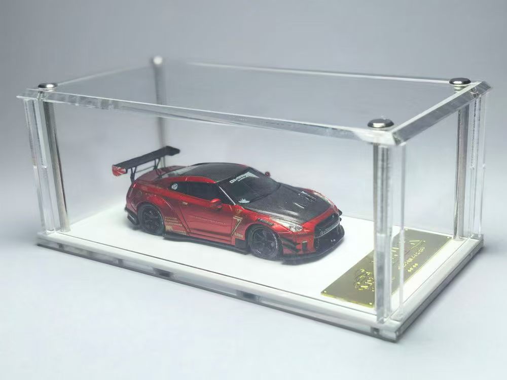 MYC Model 1:64 LB WORKS GTR R35 Type2.0 Widebody Metallic Red Carbon livery MYC640005