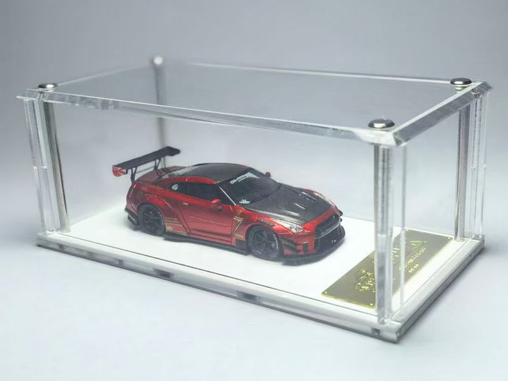 MYC Model 1:64 LB WORKS GTR R35 Type2.0 Widebody Metallic Red Carbon livery MYC640005