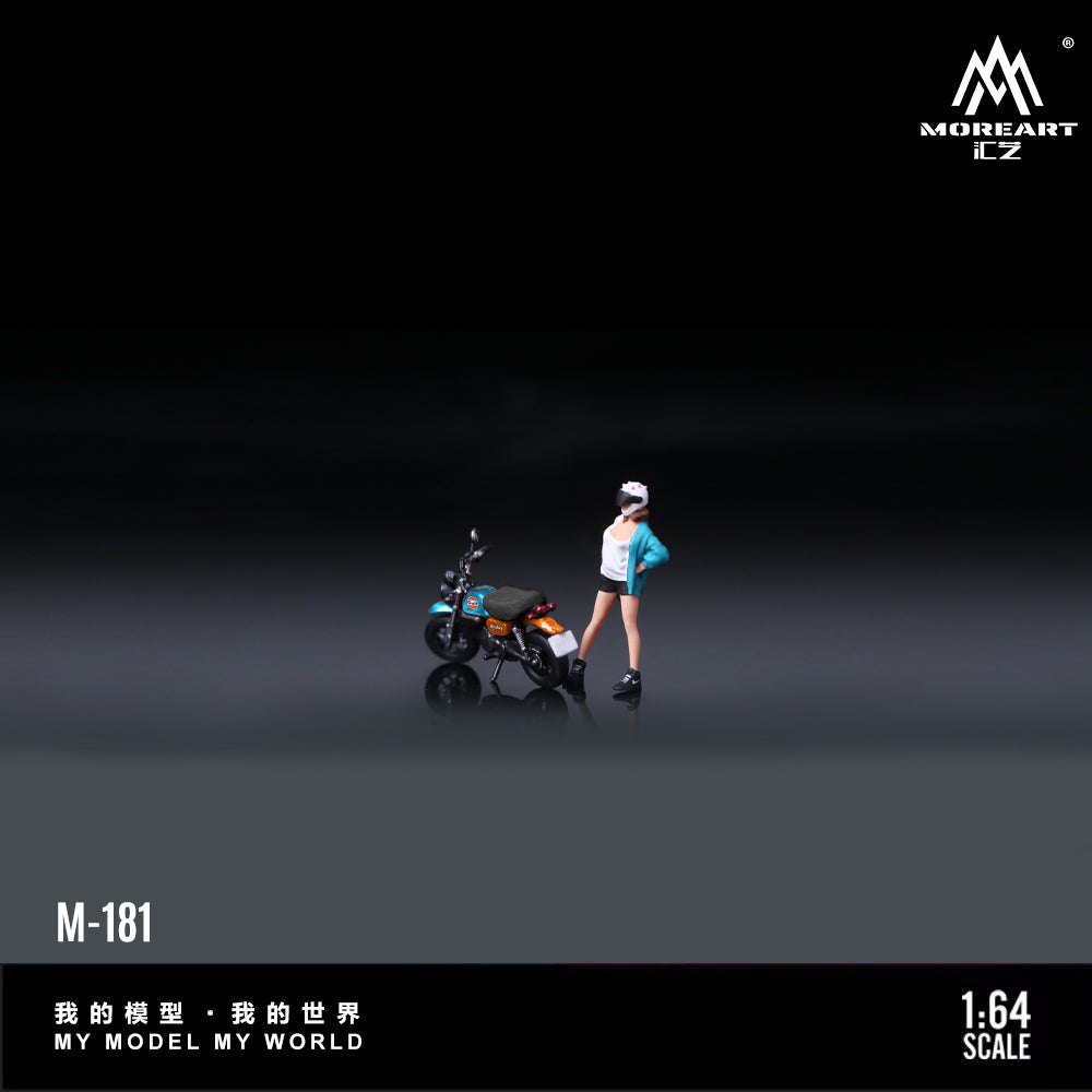 [Preorder] MoreArt 1:64 MONKEY 125 GULF MOTORCYCLE DOLL MO222181