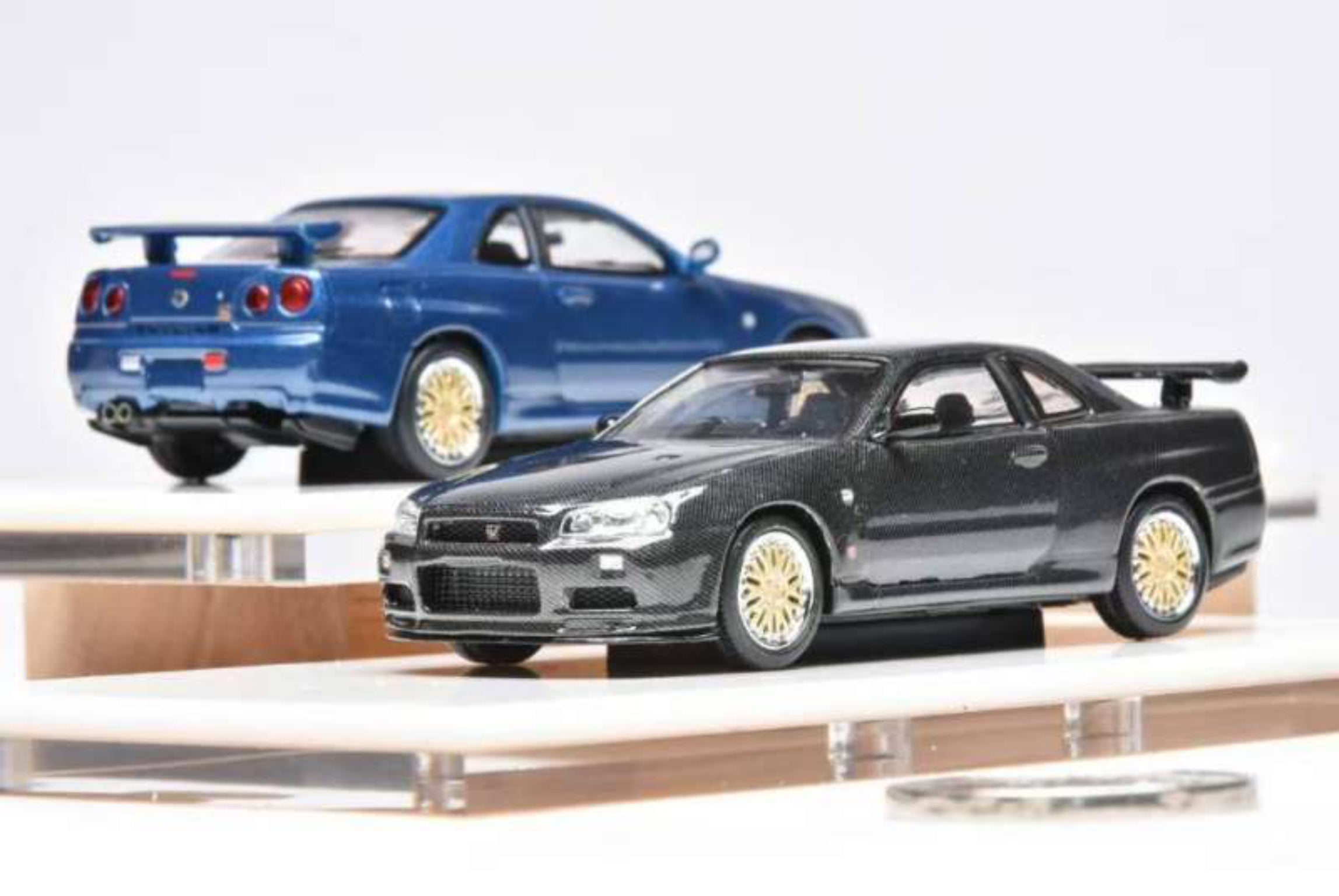 ミニカー Stance Hunters ER34 BLACK CARBON 77/199 Nissan Skyline ER34 LBWK black 1:64 Stance Hunters Resin