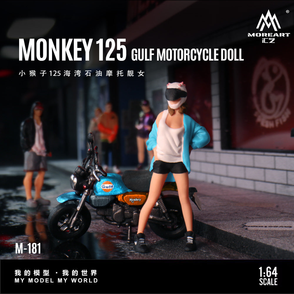 [Preorder] MoreArt 1:64 MONKEY 125 GULF MOTORCYCLE DOLL MO222181