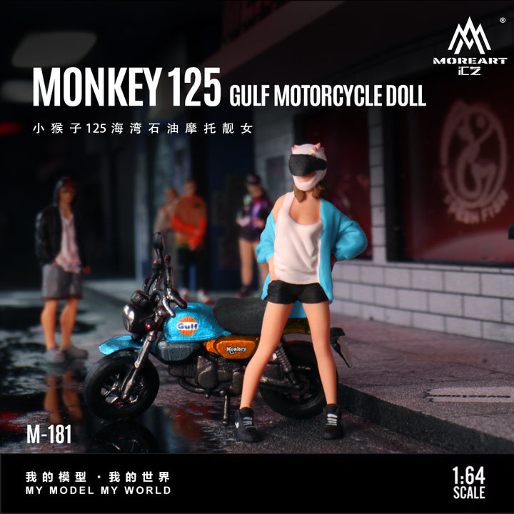 [Preorder] MoreArt 1:64 MONKEY 125 GULF MOTORCYCLE DOLL MO222181