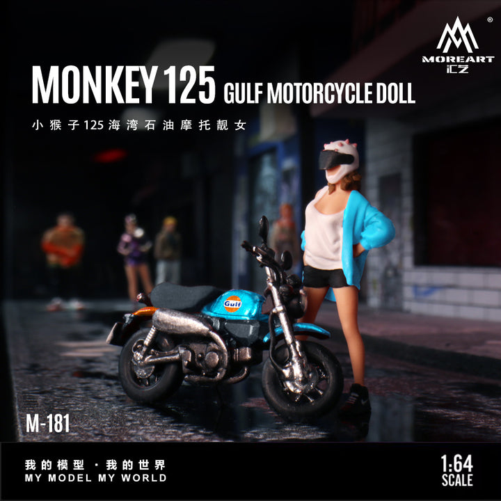 [Preorder] MoreArt 1:64 MONKEY 125 GULF MOTORCYCLE DOLL MO222181