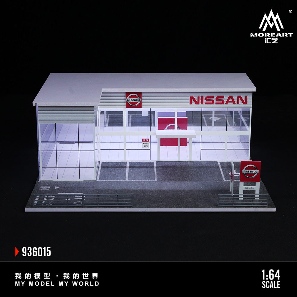 [Preorder] MoreArt 1:64 TWO-LAYER ASSEMBLY SHOWROOM NISSAN SHOP MO936015