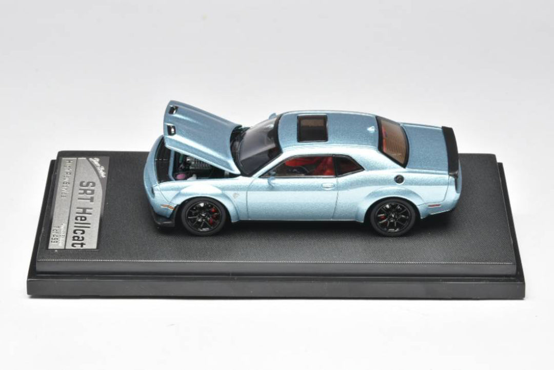 [Preorder] Stance Hunters 1:64 Dodge Challenger SRT Hellcat - Ice Blue