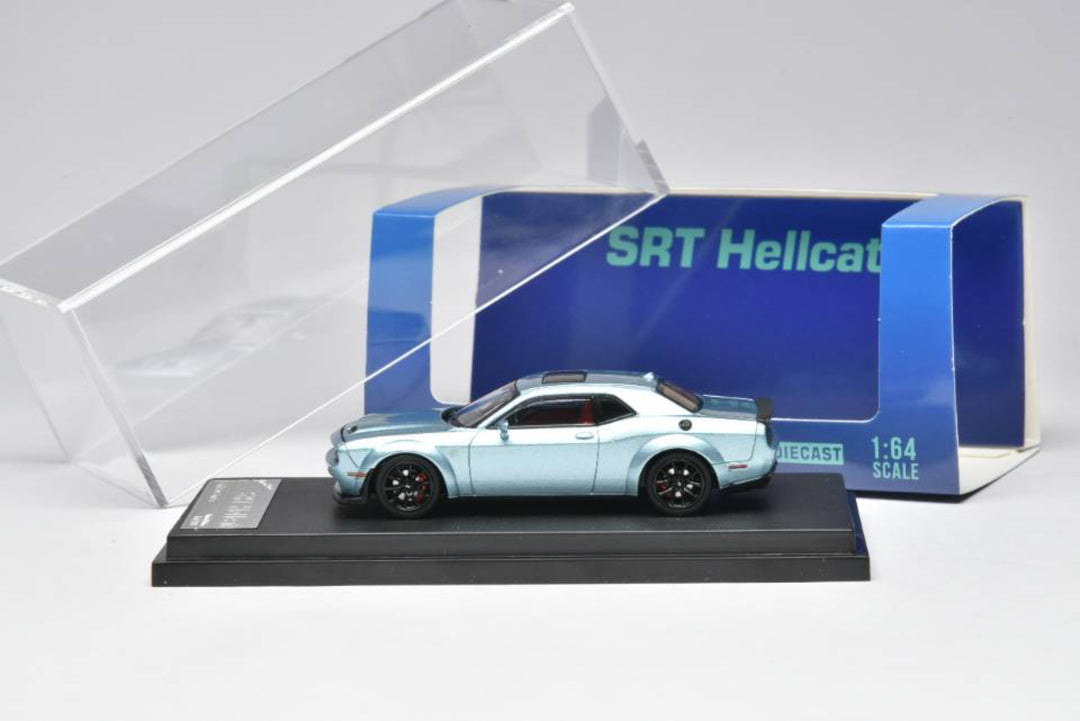 [Preorder] Stance Hunters 1:64 Dodge Challenger SRT Hellcat - Ice Blue