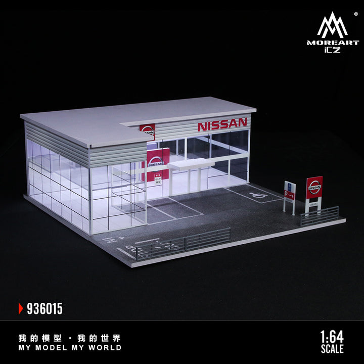 [Preorder] MoreArt 1:64 TWO-LAYER ASSEMBLY SHOWROOM NISSAN SHOP MO936015