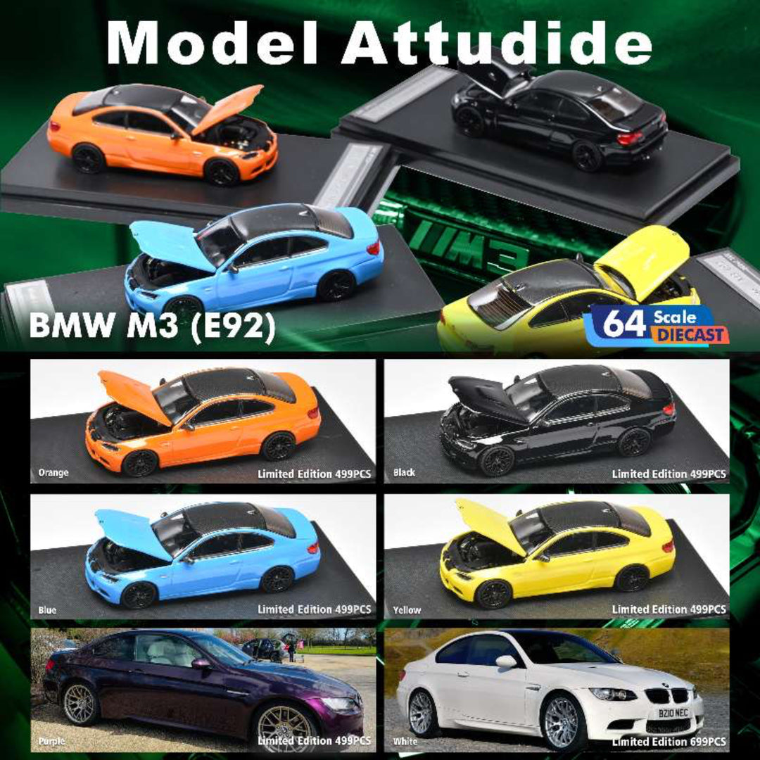 [Preorder] Model Attudide 1:64 BMW M3 (E92) (6 Colours)