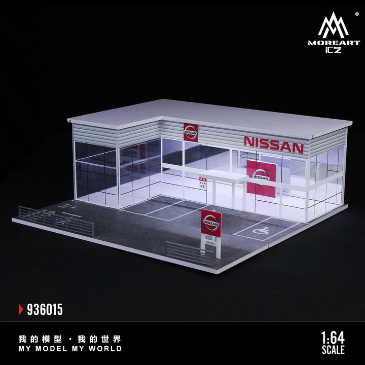 [Preorder] MoreArt 1:64 TWO-LAYER ASSEMBLY SHOWROOM NISSAN SHOP MO936015