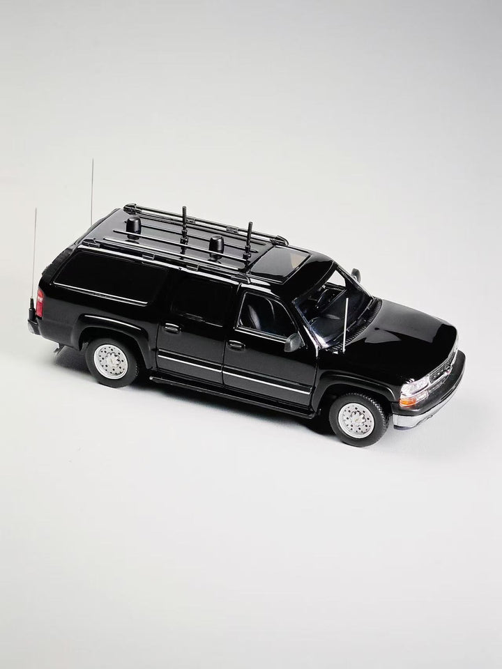 [Preorder] MK Miniatures 1:64 2003 Chevrolet Suburban CIA Signal Jamming Vehicle Black MK2401-03-A1