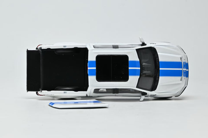 [Preorder] Funny Model 1:64 Shelby F150 Super Snake Oxford White / Blue Racing Stripes