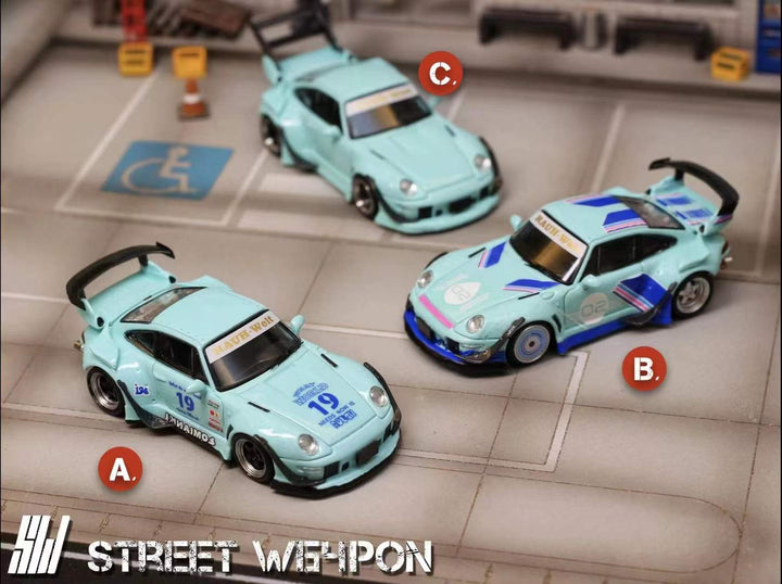 Street Weapon 1:64 Porsche RWB 993 (3 Versions)