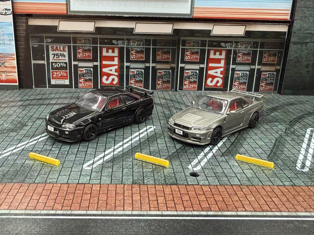 [Preorder] DM Model 1:64 Nissan R34 Hanging Card Board (6 Colors)