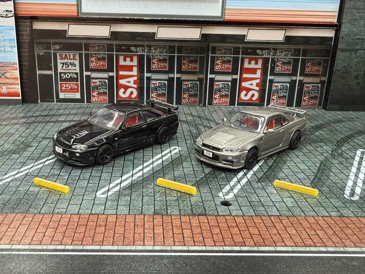 [Preorder] DM Model 1:64 Nissan R34 Hanging Card Board (6 Colors)