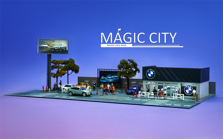 Magic City 1:64 Diorama BMW Showroom
