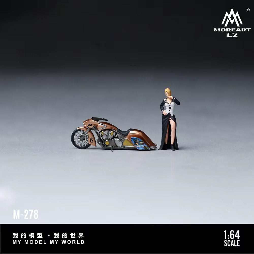 [Preorder] MoreArt 1:64 AQUARIUS DECAL FEMALE RIDER FIGURE SET MO222278