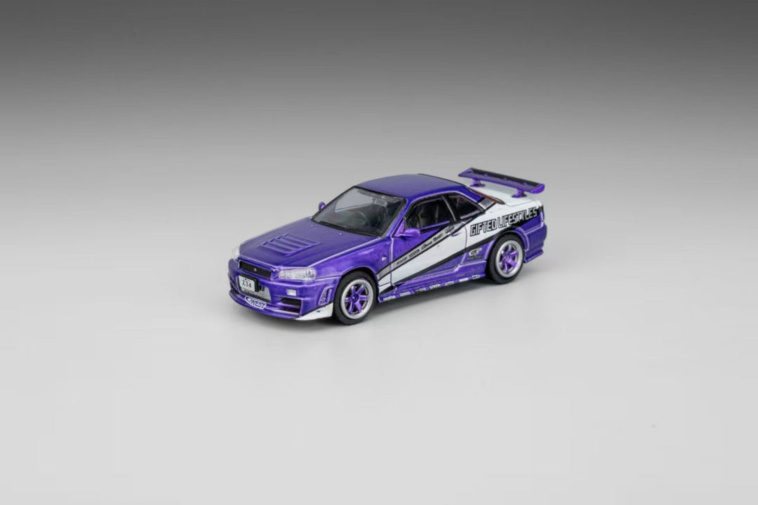 [Preorder] DM Model 1:64 Nissan R34 Hanging Card Board (6 Colors)