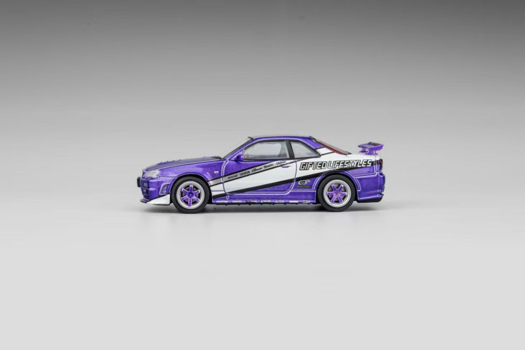 [Preorder] DM Model 1:64 Nissan R34 Hanging Card Board (6 Colors)